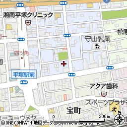 神奈川県平塚市宮の前8-14周辺の地図