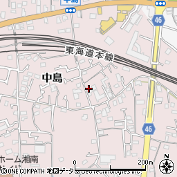 神奈川県茅ヶ崎市中島1134周辺の地図