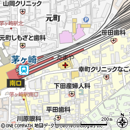 タイムズたまや茅ヶ崎駅南店駐車場周辺の地図