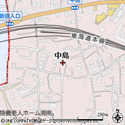 神奈川県茅ヶ崎市中島836周辺の地図