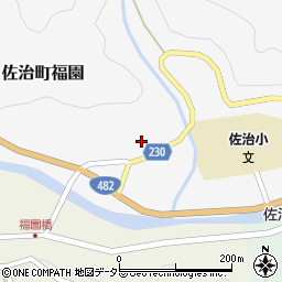 鳥取県鳥取市佐治町福園112周辺の地図