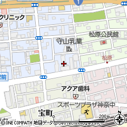 神奈川県平塚市宮の前9-33周辺の地図