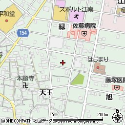 愛知県江南市上奈良町天王199周辺の地図