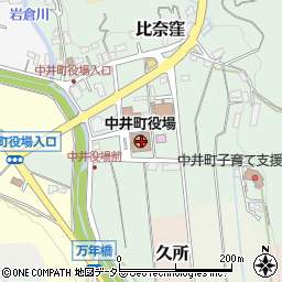 神奈川県足柄上郡中井町周辺の地図
