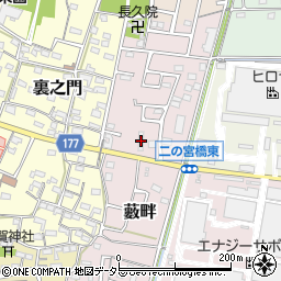 愛知県犬山市藪畔58周辺の地図