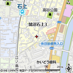 神奈川県藤沢市鵠沼石上3丁目4-12周辺の地図