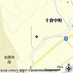 京都府綾部市十倉中町小谷周辺の地図