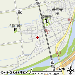 滋賀県米原市飯522周辺の地図