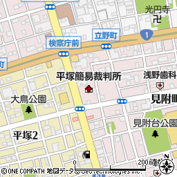 平塚簡易裁判所周辺の地図