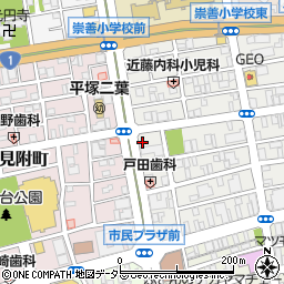 ザ・パーク平塚明石町駐車場周辺の地図