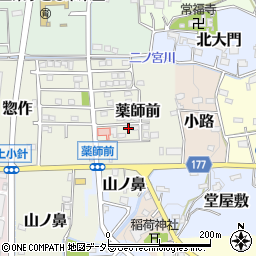 愛知県犬山市薬師前3-7周辺の地図