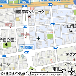 神奈川県平塚市宮の前7-2周辺の地図
