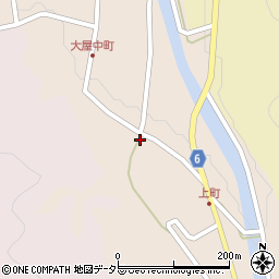 兵庫県養父市大屋町大屋市場169周辺の地図