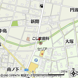 愛知県一宮市浅井町東浅井新開前周辺の地図