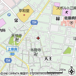 愛知県江南市上奈良町天王10周辺の地図