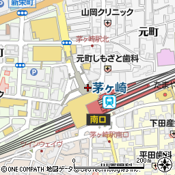 茅ヶ崎駅北口周辺の地図