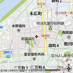 岐阜県多治見市御幸町周辺の地図