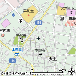 愛知県江南市上奈良町天王13周辺の地図