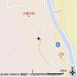 兵庫県養父市大屋町大屋市場173周辺の地図