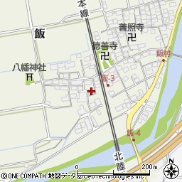 滋賀県米原市飯544周辺の地図