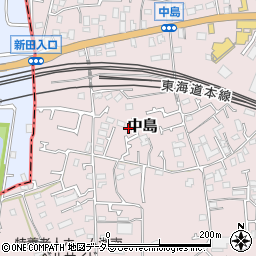 神奈川県茅ヶ崎市中島863-10周辺の地図