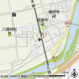 滋賀県米原市飯540-1周辺の地図
