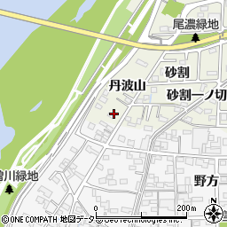 愛知県一宮市木曽川町玉ノ井丹波山周辺の地図