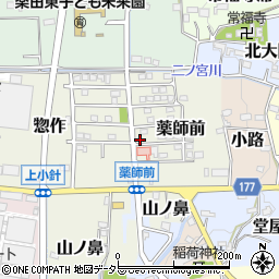 愛知県犬山市薬師前3-40周辺の地図