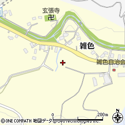 神奈川県足柄上郡中井町雑色周辺の地図