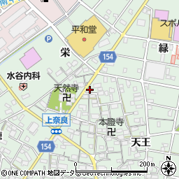 愛知県江南市上奈良町天王21周辺の地図