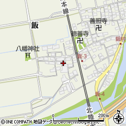 滋賀県米原市飯526周辺の地図