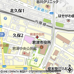 君津市役所周辺の地図