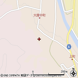 兵庫県養父市大屋町大屋市場111周辺の地図