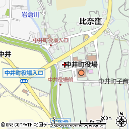 ＪＡかながわ西湘中井周辺の地図