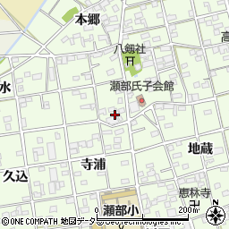 愛知県一宮市瀬部宮西周辺の地図
