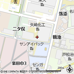 愛知県犬山市鶴池周辺の地図