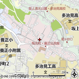 岐阜県多治見市陶元町周辺の地図