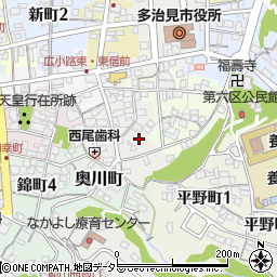 岐阜県多治見市窯町周辺の地図