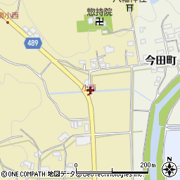 京都府綾部市小西町落合周辺の地図