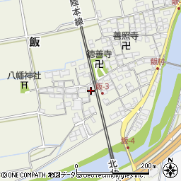 滋賀県米原市飯540周辺の地図