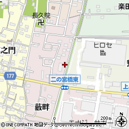 愛知県犬山市藪畔39周辺の地図