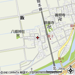滋賀県米原市飯527周辺の地図