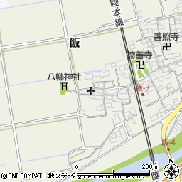 滋賀県米原市飯477周辺の地図