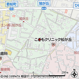 神奈川県茅ヶ崎市旭が丘9周辺の地図