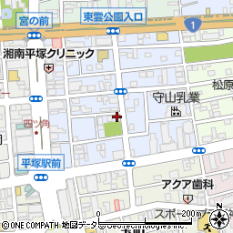 神奈川県平塚市宮の前7-15周辺の地図