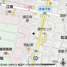 愛知県江南市赤童子町栄30周辺の地図