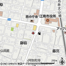 大垣共立銀行江南支店 ＡＴＭ周辺の地図