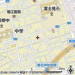 神奈川県平塚市中里14周辺の地図