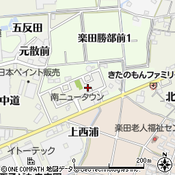 愛知県犬山市元散前周辺の地図
