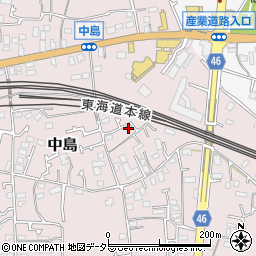 神奈川県茅ヶ崎市中島302-4周辺の地図